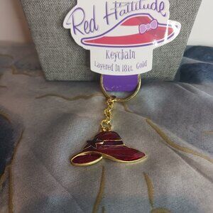 Red Hattitude Key Chain